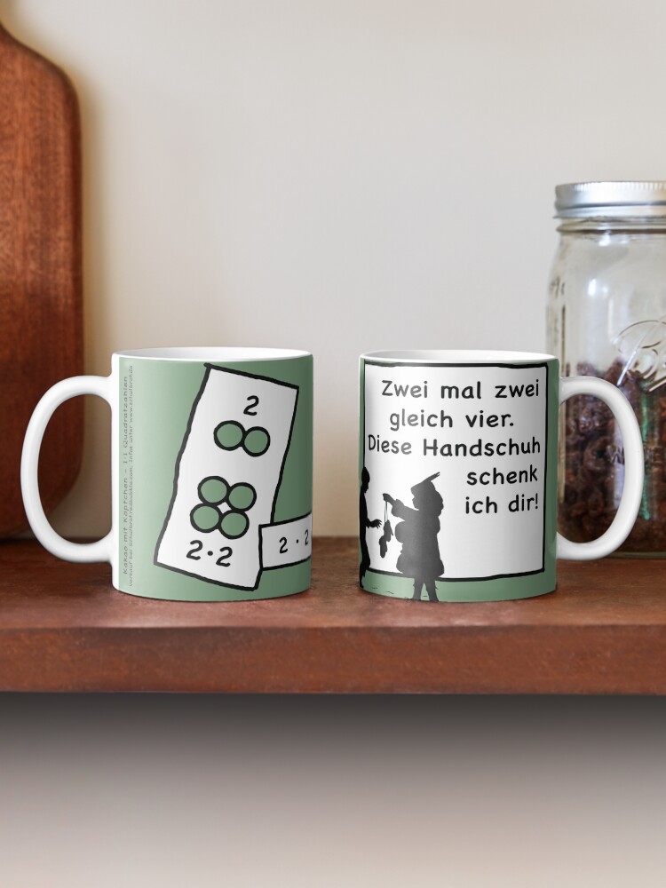 Alternate view of Cocoa with brains | 2x2 comprehend and keep with learning cups at breakfast | 1 Times Square Numbers | Vintage Mug