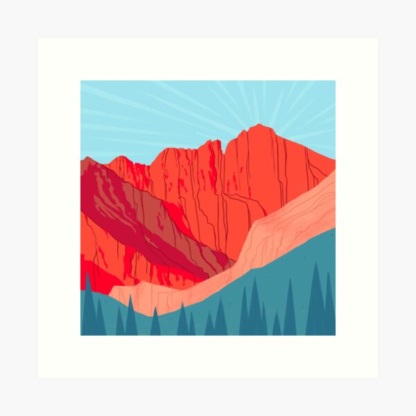 Long's Peak Art Print