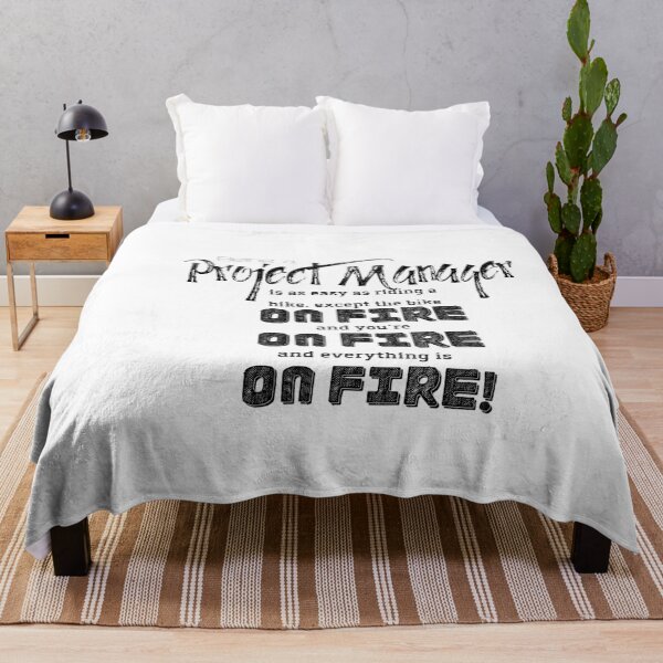 Item preview, funny project manager saying on fire designed and sold by Awesomefamily.
