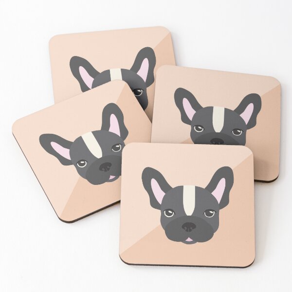 Item preview, French bulldog, gray - illustration designed and sold by Martina-Ludewig.