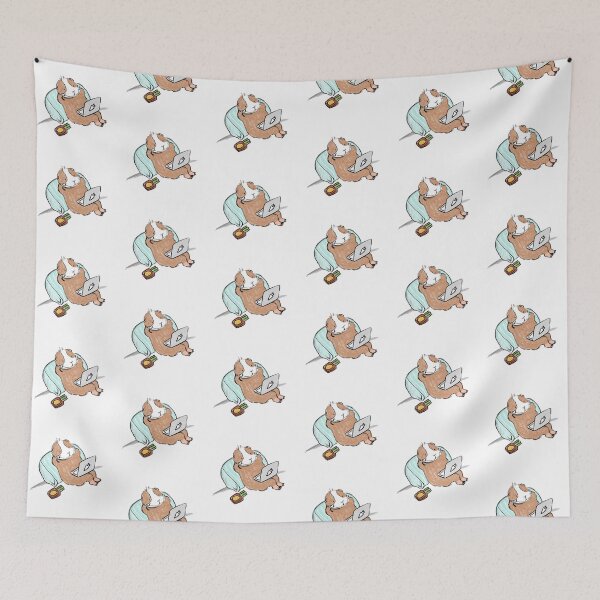 Item preview, Guinea pig watching movie designed and sold by mondesign26.