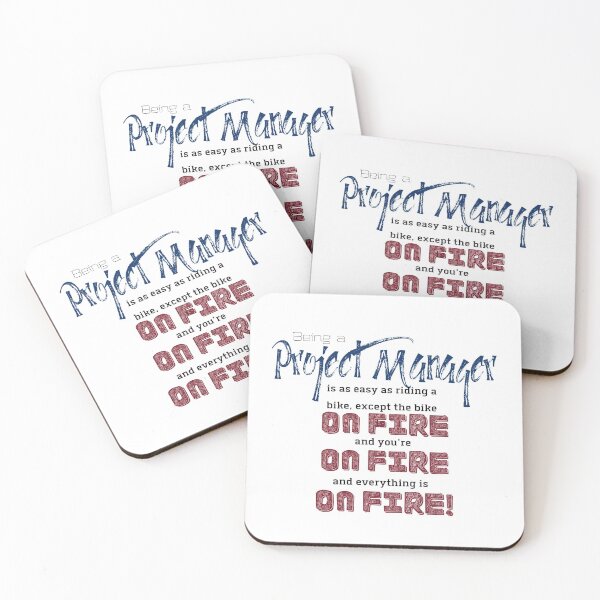 Item preview, Copy of funny project manager saying on fire designed and sold by Awesomefamily.