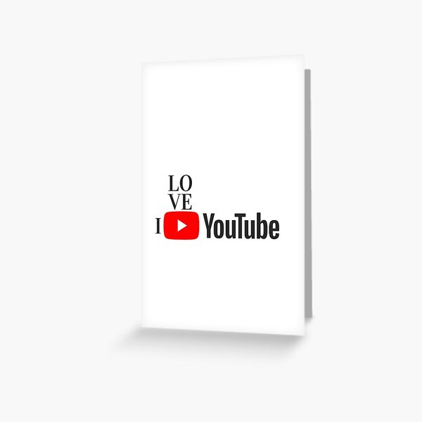 Tarjetas De Felicitacion Yo Amo Youtube Redbubble - asi puedes perder todos tus robux mira como youtube