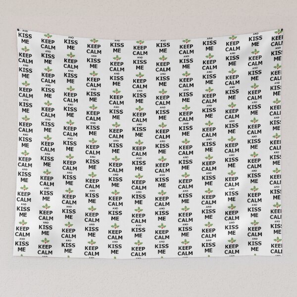 Item preview, Christmas Mistletoe Kiss - Keep Calm designed and sold by IdentiTee Studios.
