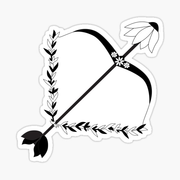 Item preview, Flower Bow & Arrow designed and sold by Danielle Fay.