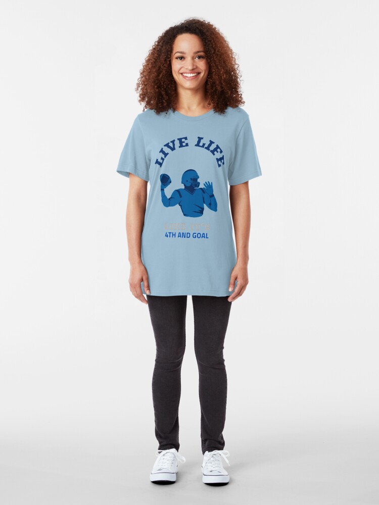 Alternate view of Live Life Like it's 4th and Goal Slim Fit T-Shirt