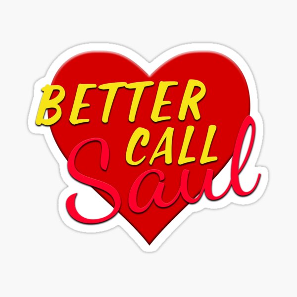 Vista previa del artículo con la obra «Heart Better Call Saul», diseñado y vendido por snknjak.