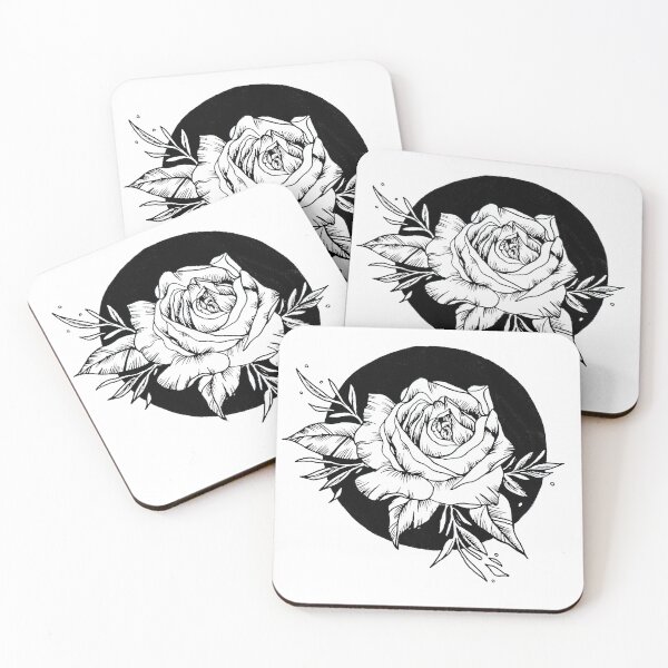 Item preview, Simple Blackwork Rose  designed and sold by ncbennett.