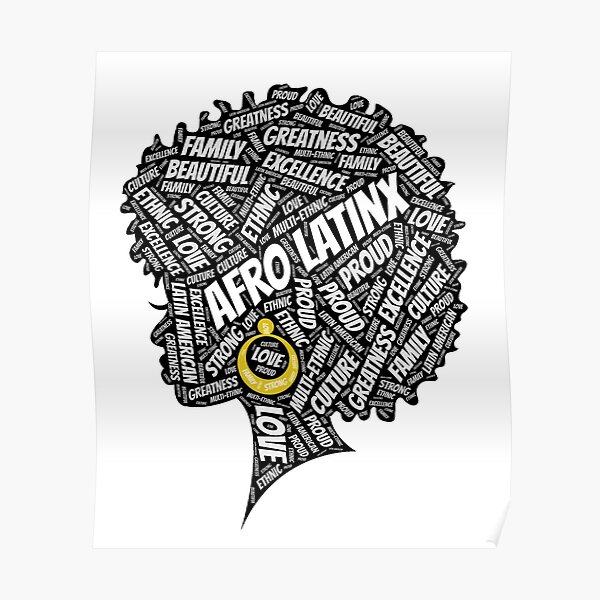 afro-latinx-words-in-afro-poster-for-sale-by-blackartmatters-redbubble