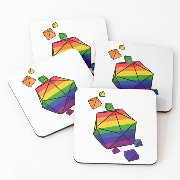 Item preview, Gay Pride Flag Dice Set designed and sold by Blizardstar.