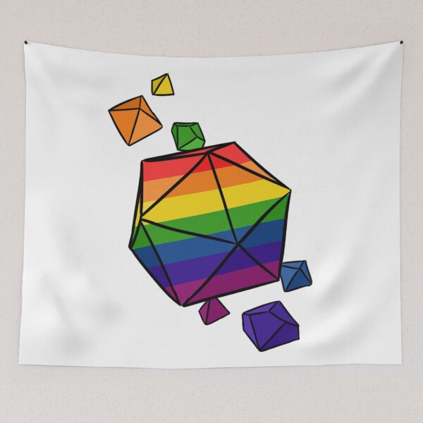Item preview, Gay Pride Flag Dice Set designed and sold by Blizardstar.