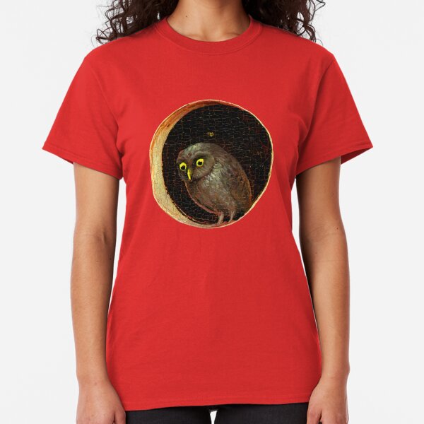 Curious Owl Hieronymus Bosch Garden of Earthly Delights Classic T-Shirt