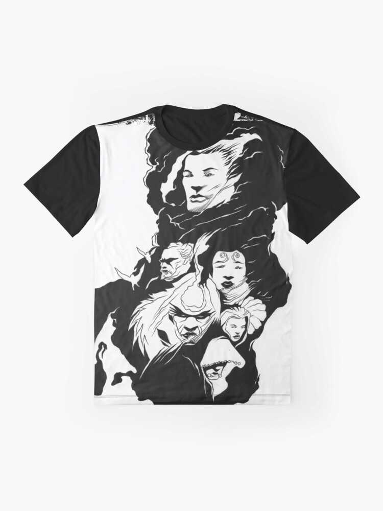 Alternate view of Of Angels and Faces In The Mist Graphic T-Shirt