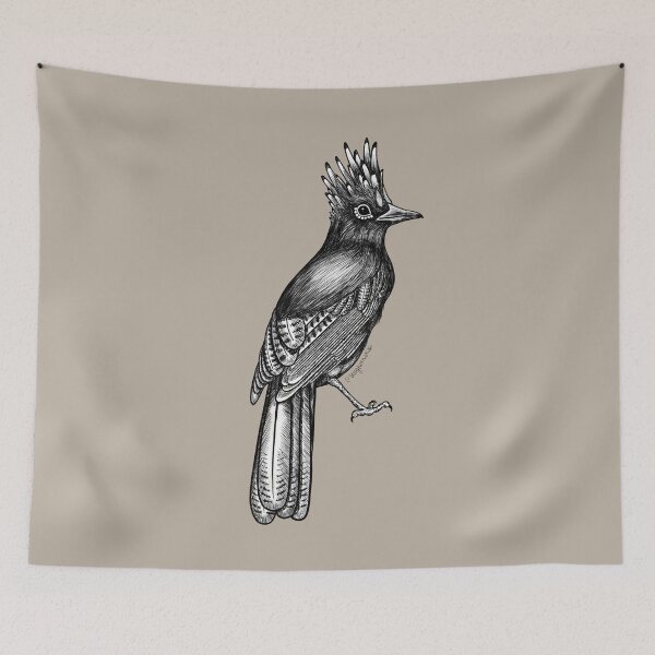 Item preview, Steller’s Jay Illustration designed and sold by StagHornINK.