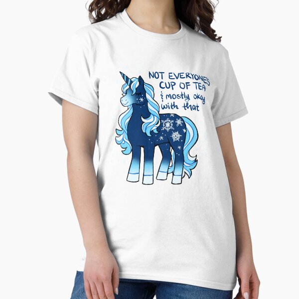 Item preview, "Not Everyone's Cup of Tea" Snowflake Unicorn designed and sold by thelatestkate.