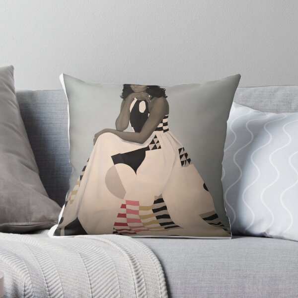 Unframed First Lady Michelle Obama Smithsonian's National Portrait Gallery Throw Pillow