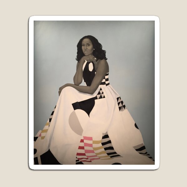Unframed First Lady Michelle Obama Smithsonian's National Portrait Gallery Magnet