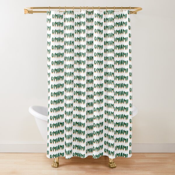 Miami Dolphins Shower Curtain, Miami Metropolitan Area Football Bathroom  Decor – warmthone