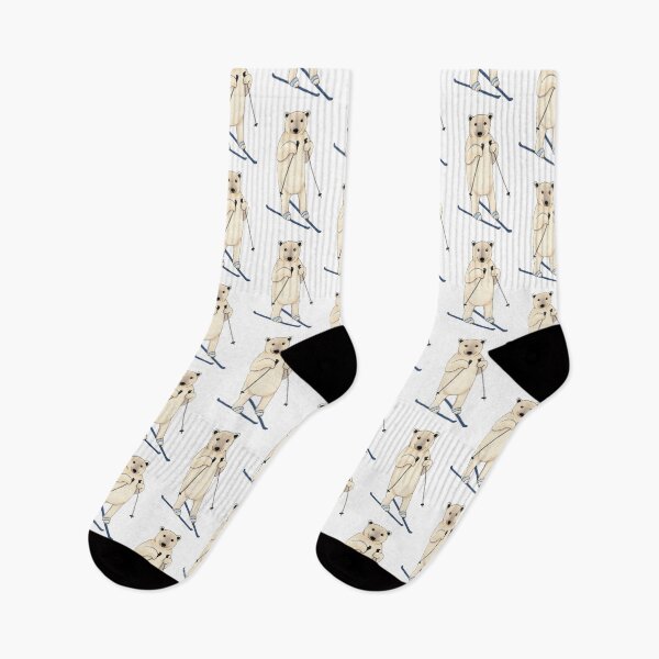 Item preview, Polar bear goes skiing designed and sold by EBG draws.