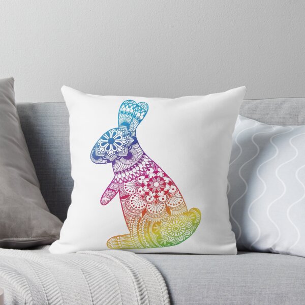 Item preview, Rainbow Rabbit Mandala designed and sold by Calen  Picard-Carroll.