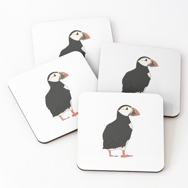 Item preview, Atlantic Puffin Illustration Looking Sideways designed and sold by stephaniepeters.
