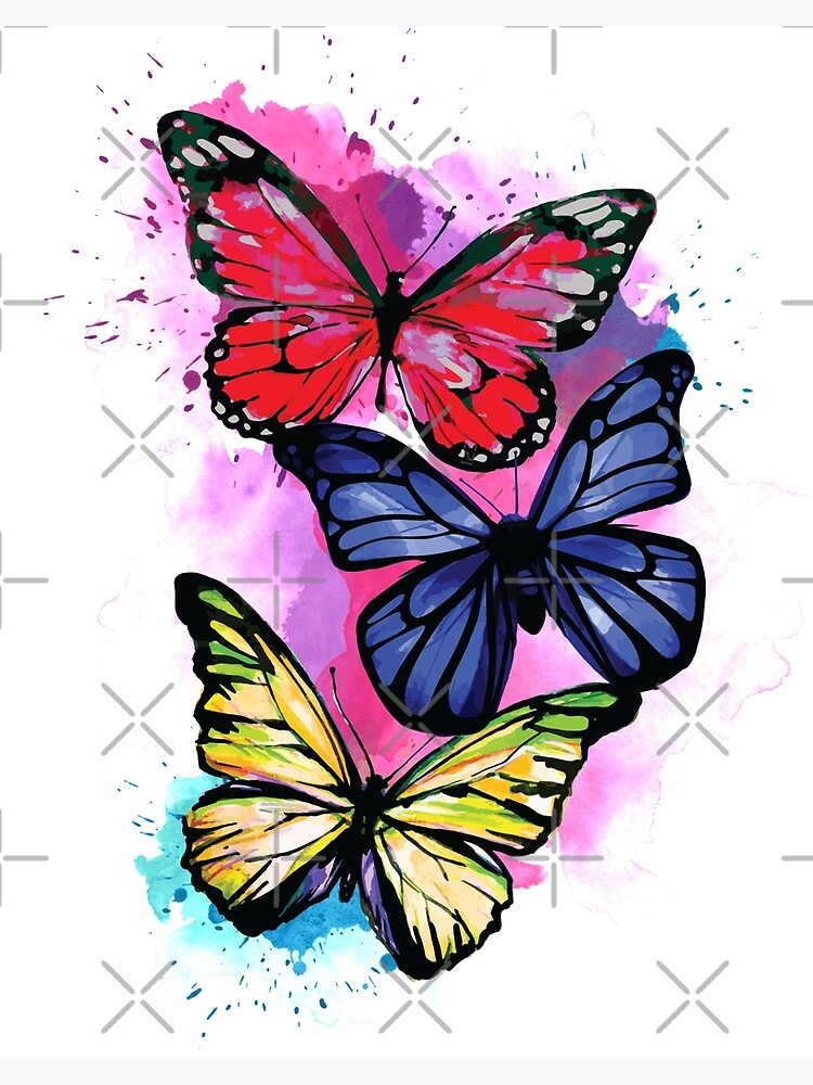 Impression aquarelle papillon - Art aquarelle papillon - Cadeau de