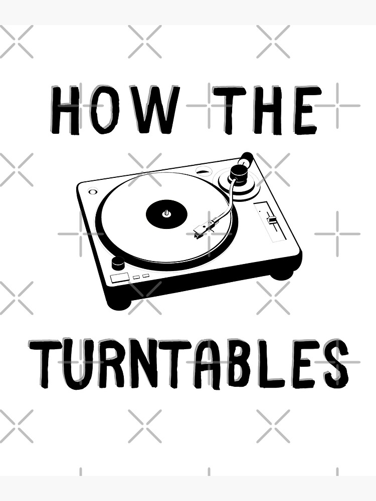 "how the turntables perfect for the office" Poster for Sale by