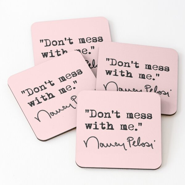 Item preview, Don't Mess with Nancy Pelosi - black text (pink) designed and sold by Thelittlelord.