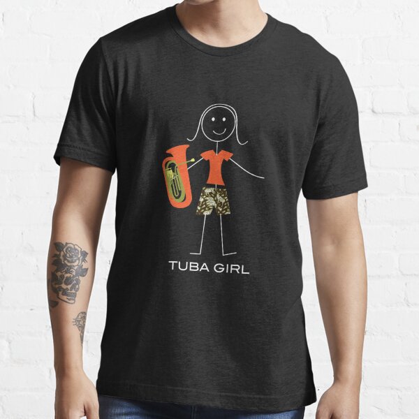 Just A Girl Who Plays Tuba Female Brass Player Essential T-Shirt