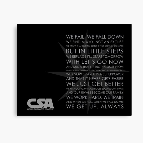 Motivational Poster Canvas Print