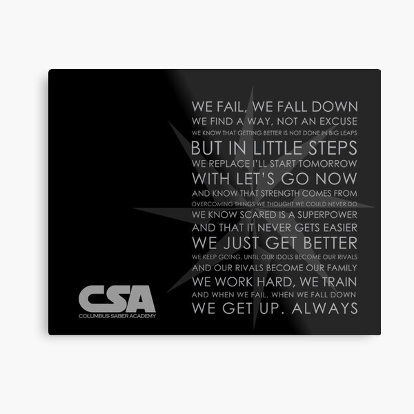 Motivational Poster Metal Print