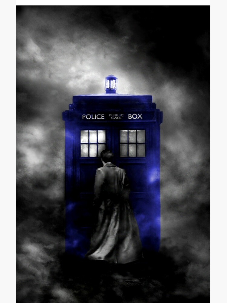 The Doctor and his blue box by BURPdesigns