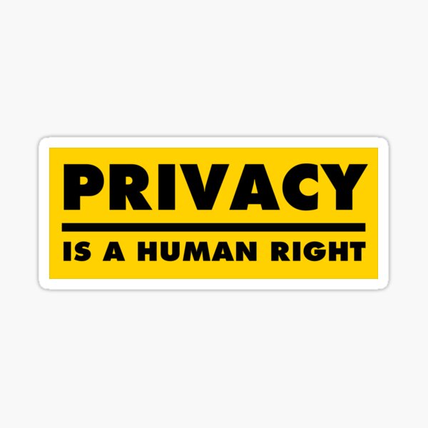 Item preview, Privacy Is A Human Right - Yellow designed and sold by MOREDANKMEMES.