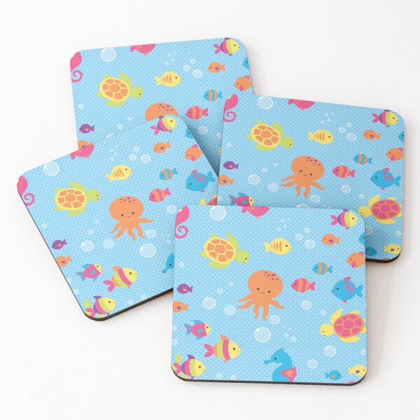 Item preview, Colorful Sea Life Pattern designed and sold by Linda Roisum.