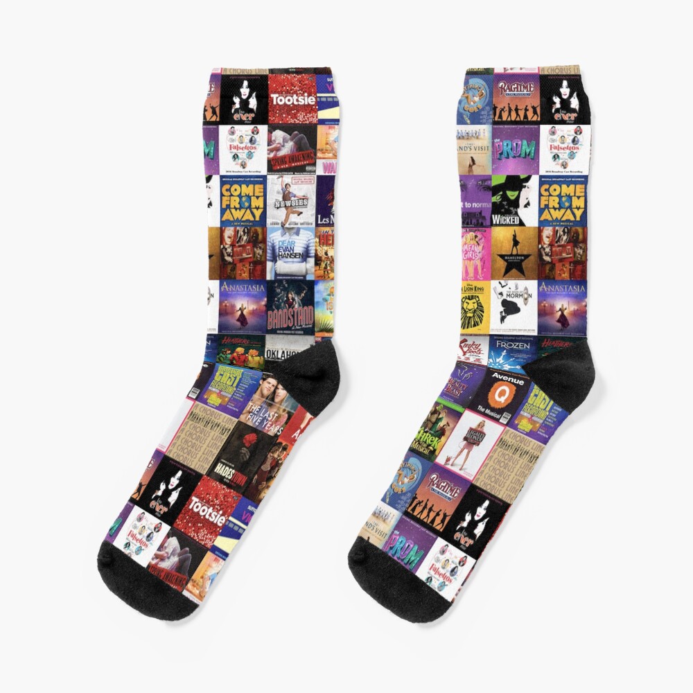 "musicals collage" Socks by paigelambert Redbubble