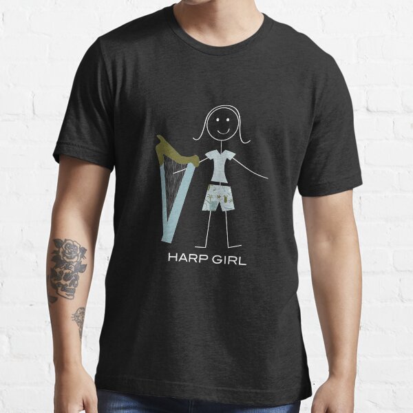 Funny Womens Harp Girl Essential T-Shirt