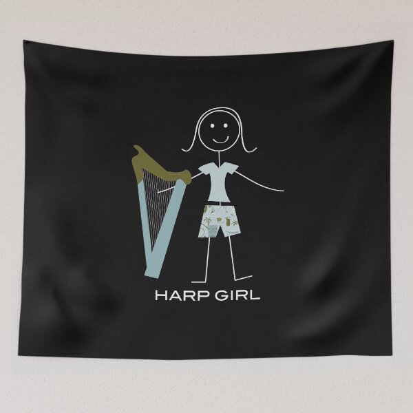 Item preview, Funny Womens Harp Girl designed and sold by whyitsme.