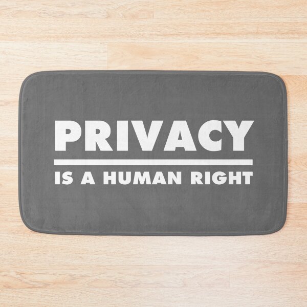 Item preview, Privacy Is A Human Right - Grey / Gray designed and sold by MOREDANKMEMES.
