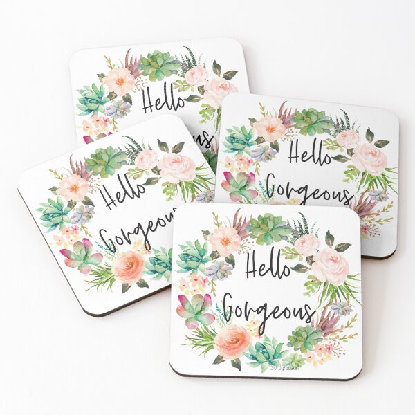 Item preview, Hello Gorgeous Floral Watercolor  designed and sold by LordGraceArt.