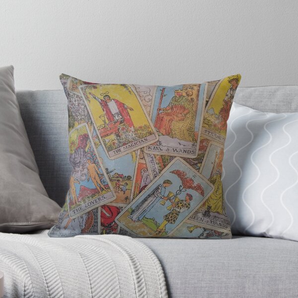 Tarot Time Throw Pillow
