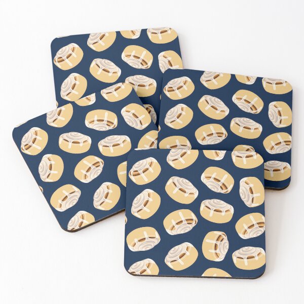 Item preview, Cinnamon rolls -food (navy) designed and sold by littlearrow.