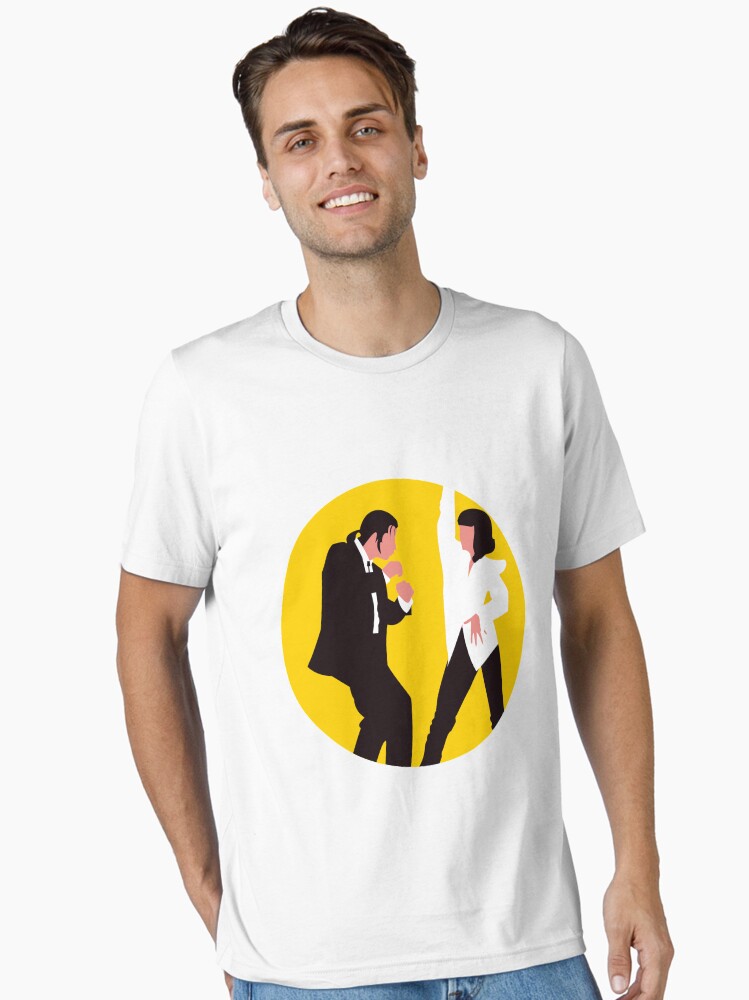 Pulp Fiction John Travolta y Quentin Tarantino Camiseta esencial