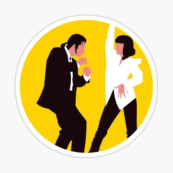 Sticker Acteurs de Pulp fiction - Stickers STICKERS MUSIQUE & CINEMA Cinema  - ambiance-sticker