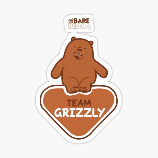 WE BARE BEARS™: TEAM GRIZZLY Pegatina