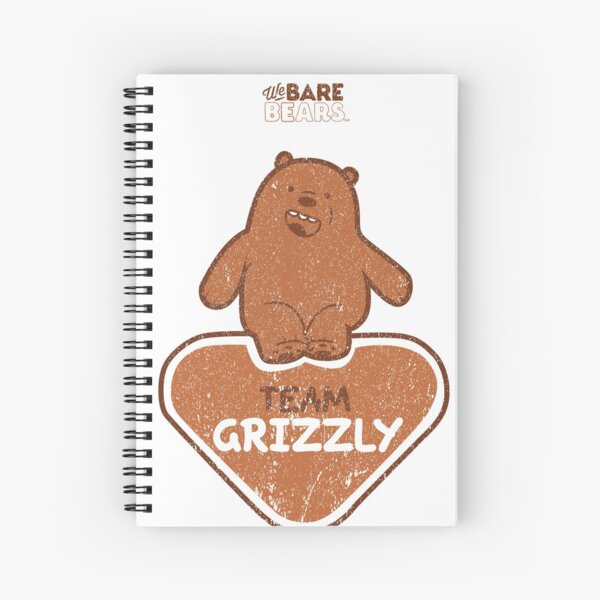 WE BARE BEARS™: TEAM GRIZZLY (GRUNGE STYLE) Cuaderno de espiral