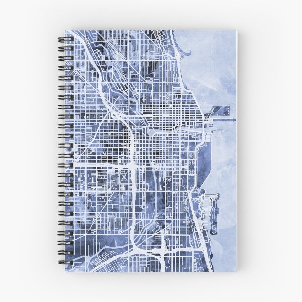 Item preview, Chicago City Street Map designed and sold by ArtPrints.