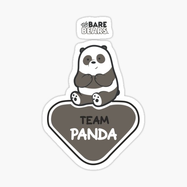 WE BARE BEARS™: TEAM PANDA Pegatina