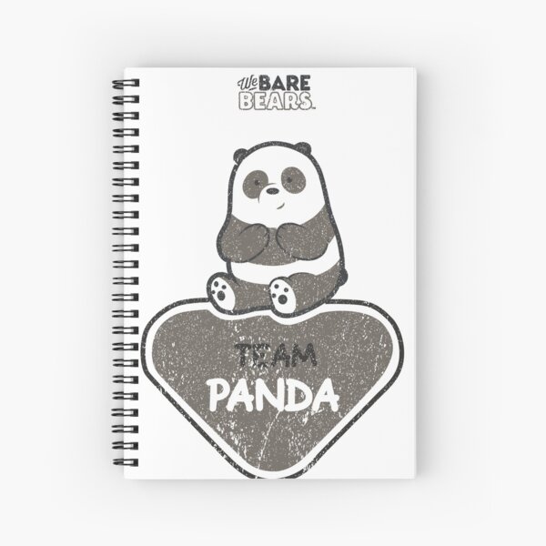 WE BARE BEARS™: TEAM PANDA (GRUNGE STYLE) Cuaderno de espiral