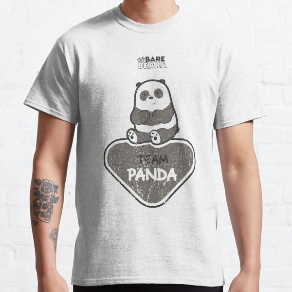 WE BARE BEARS™: TEAM PANDA (GRUNGE STYLE) Camiseta clásica
