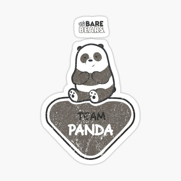 WE BARE BEARS™: TEAM PANDA (GRUNGE STYLE) Pegatina
